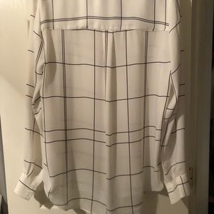 White and Black Blouse